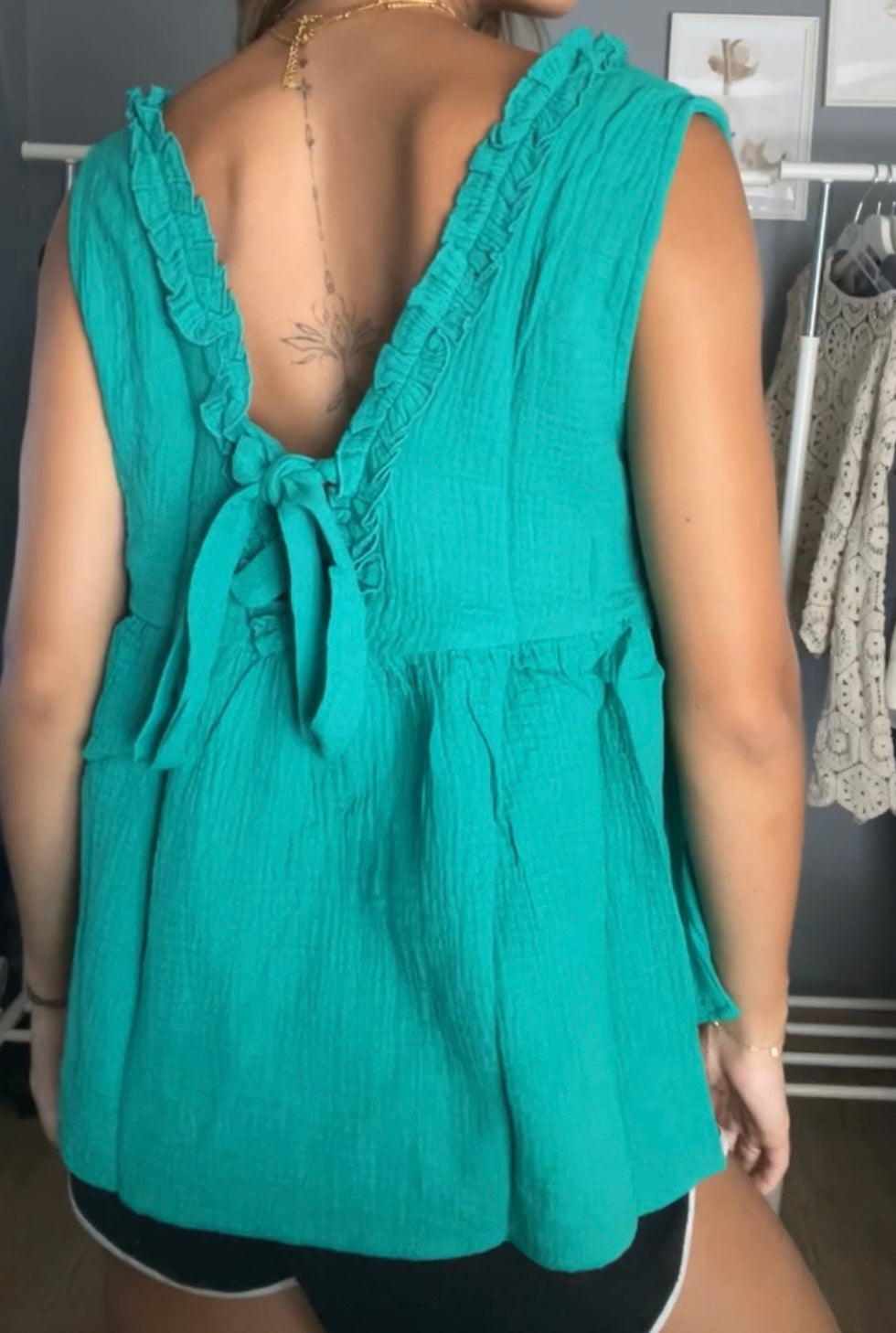 Top Mila vert