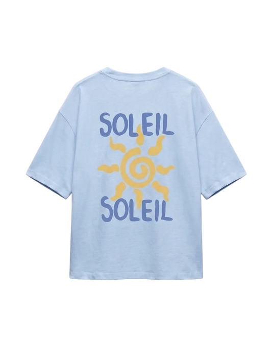 T-shirt Soleil bleu