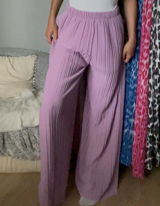 Pantalon Léa Lilas