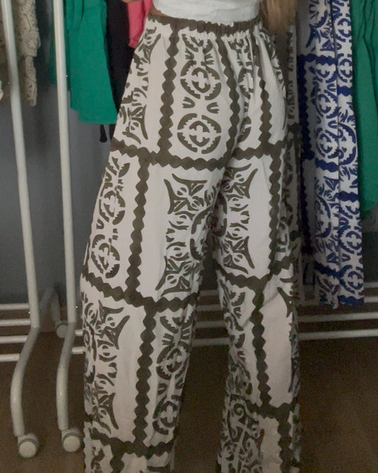 Pantalon Noélie kaki