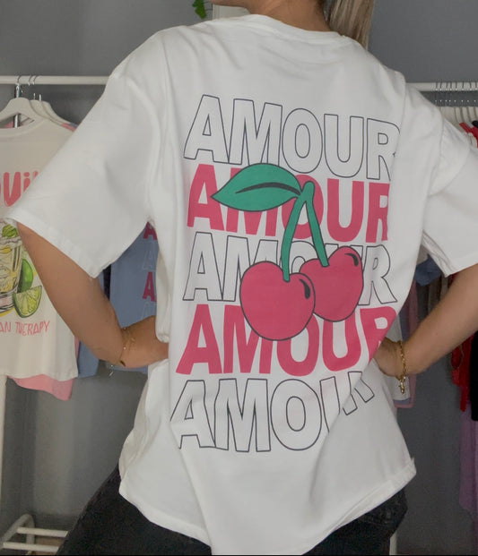 T-shirt Amour blanc