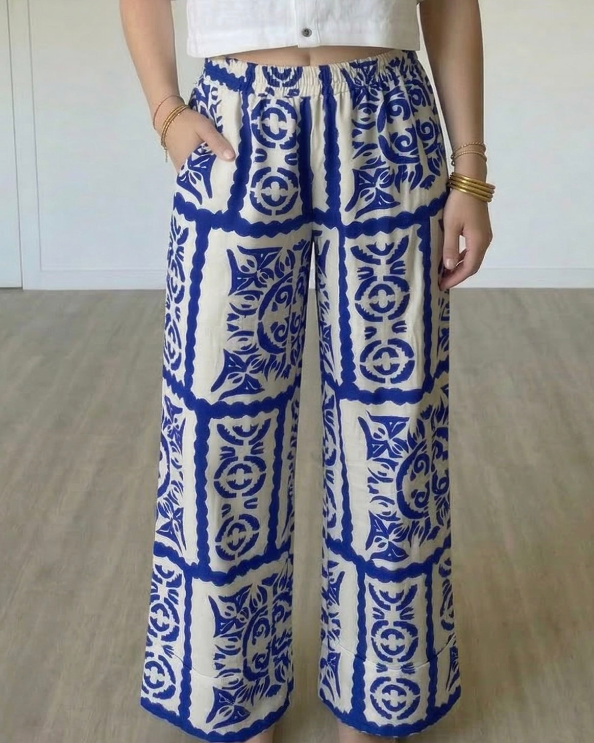 Pantalon Noélie bleu