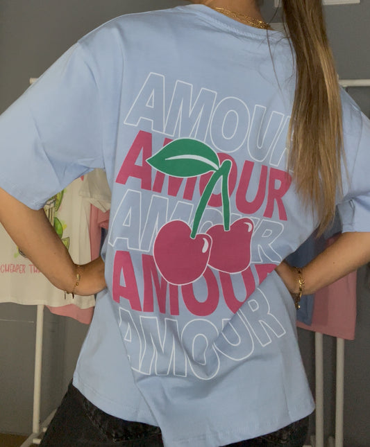 T-shirt Amour bleu