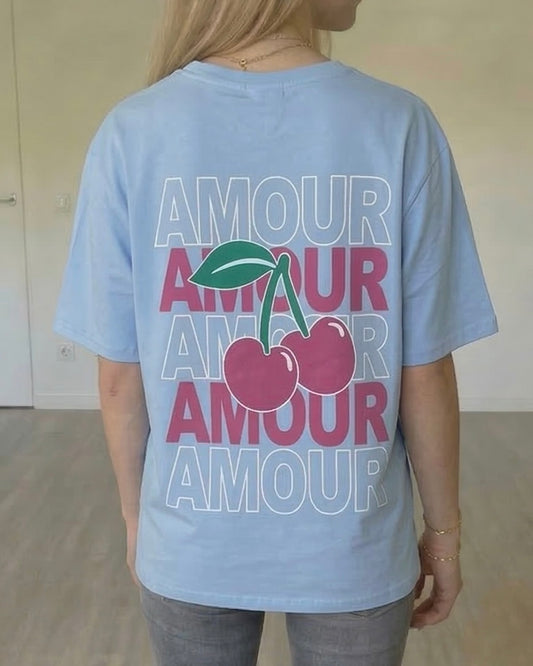 T-shirt Amour bleu