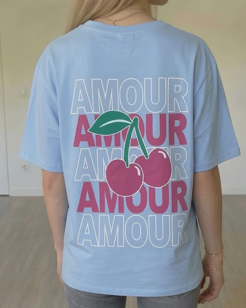 T-shirt Amour bleu
