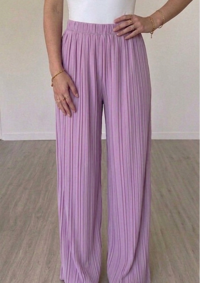 Pantalon Léa Lilas