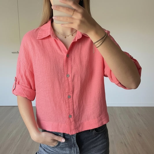 Chemise en Lin Léna Rose
