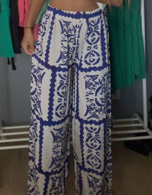 Pantalon Noélie bleu