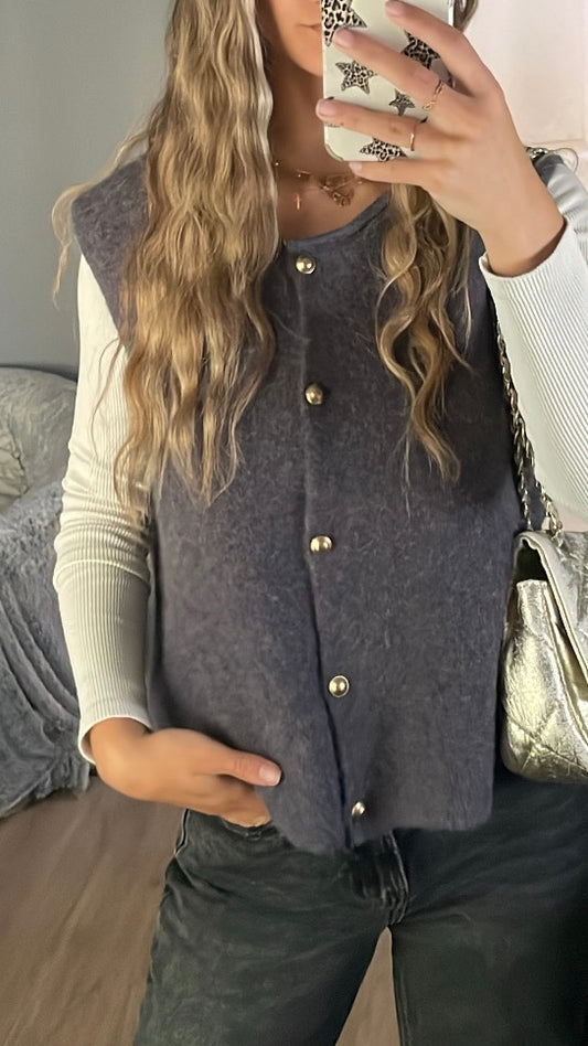Gilets Maria gris