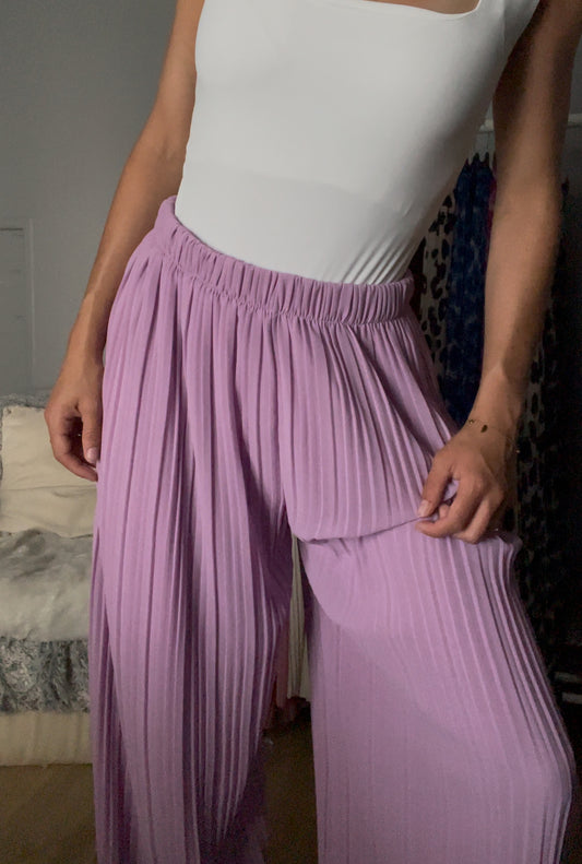 Pantalon Léa Lilas