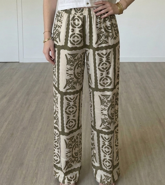 Pantalon Noélie kaki