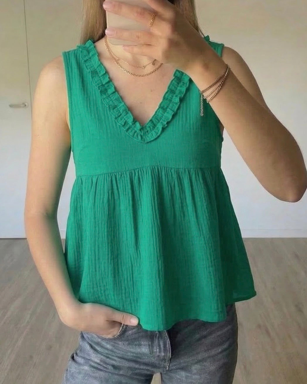 Top Mila vert