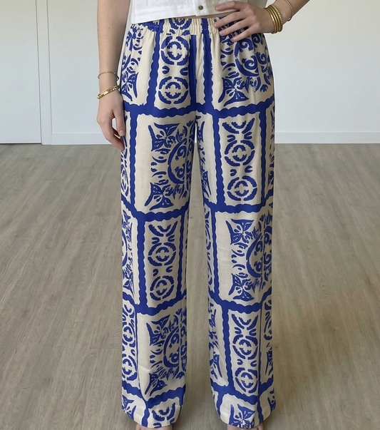 Pantalon Noélie bleu