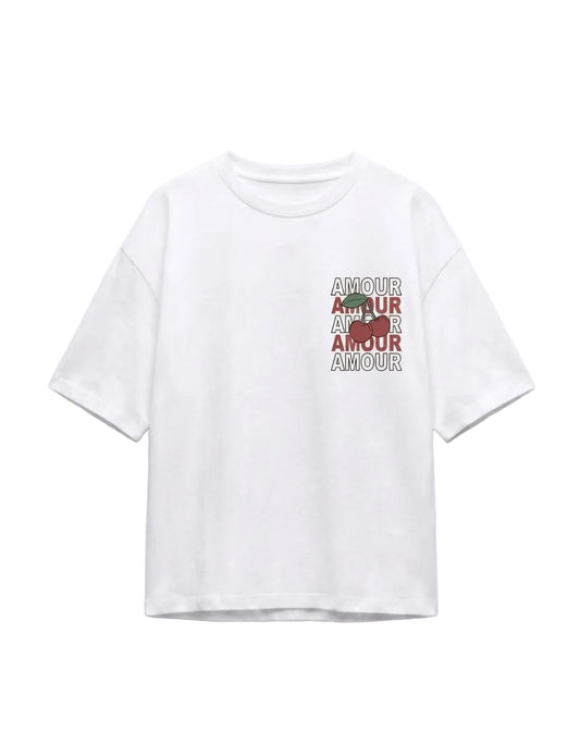 T-shirt Amour blanc