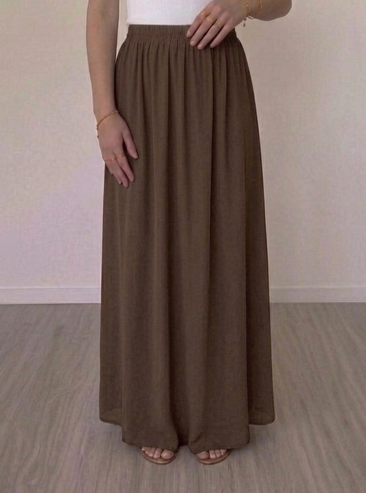 Jupe Nelly Marron