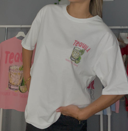 T-shirt Tequila blanc