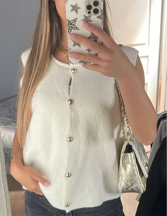 Gilet Maria blanc