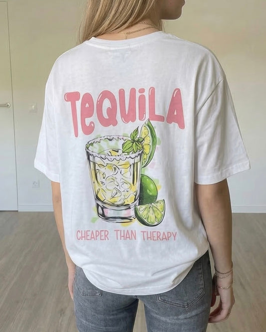 T-shirt Tequila blanc