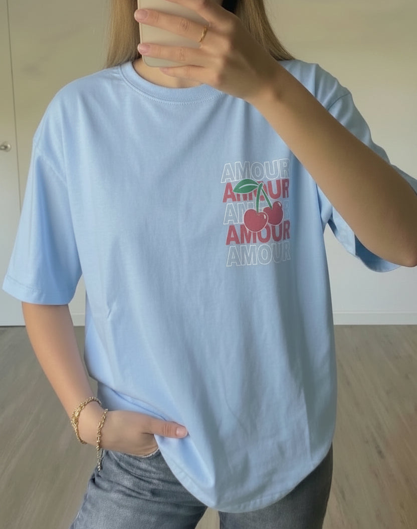 T-shirt Amour bleu