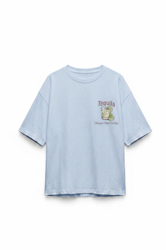 T-shirt Tequila bleu
