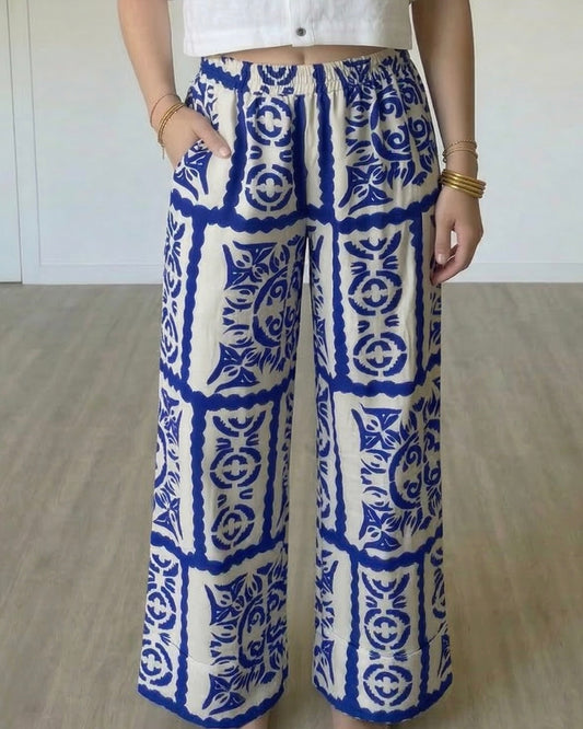 Pantalon Noélie bleu