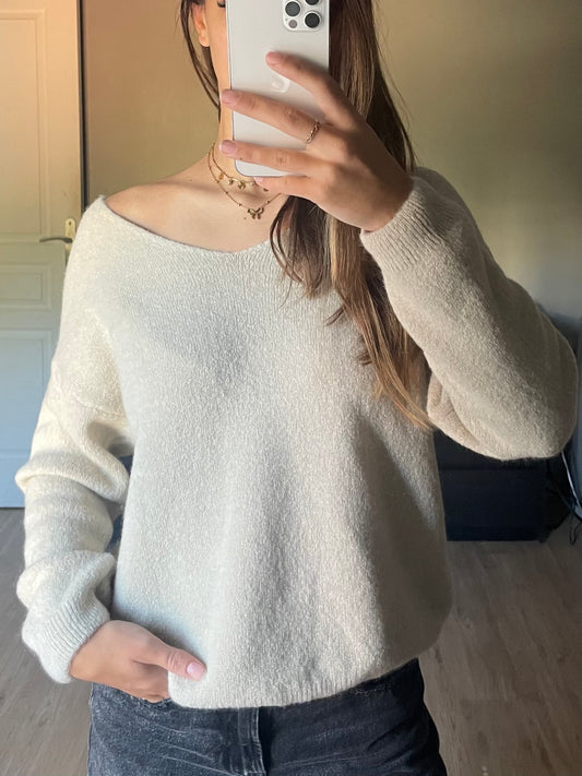 Pull Leya beige