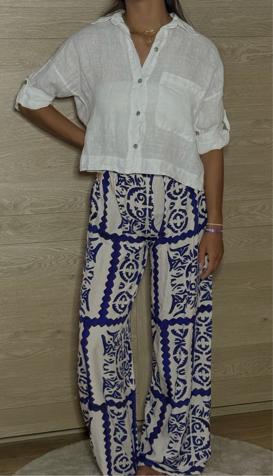 Tenue Noélie Bleu&Léna Blanche