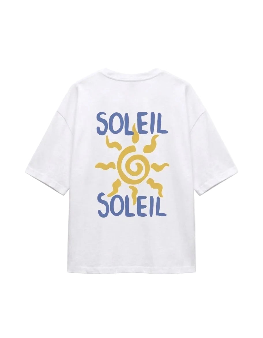 T-shirt Soleil blanc