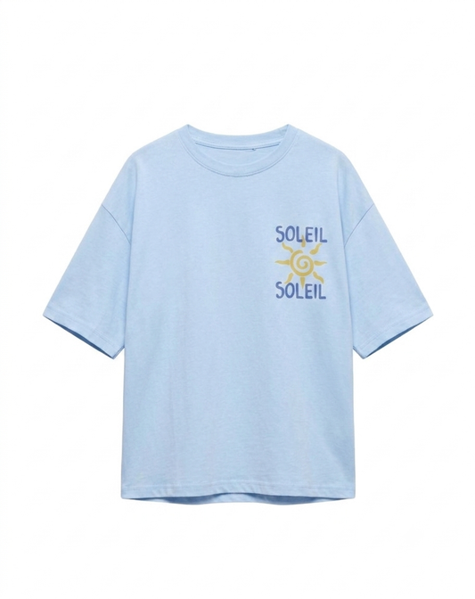 T-shirt Soleil bleu