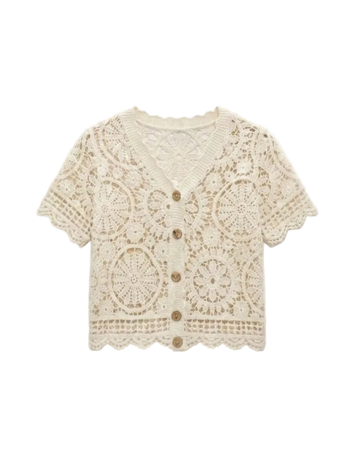 Top en Crochet Ilona Crème