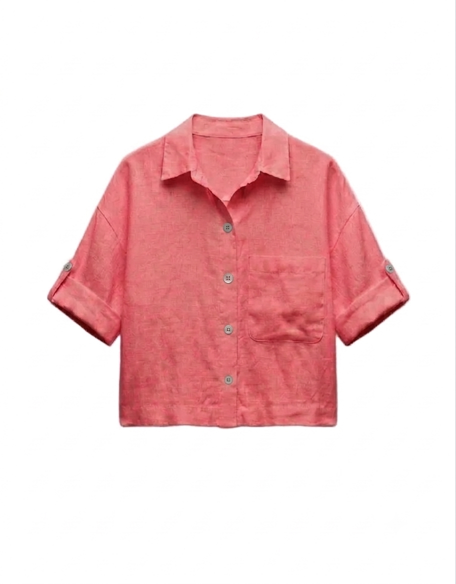 Chemise en Lin Léna Rose