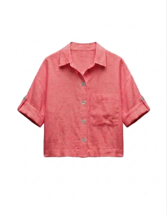 Chemise en Lin Léna Rose