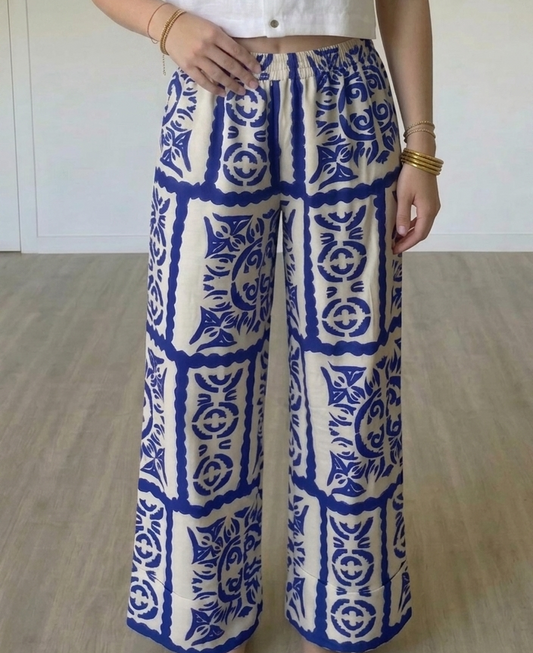Pantalon Noélie bleu