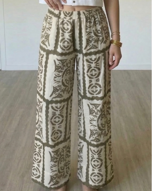 Pantalon Noélie kaki