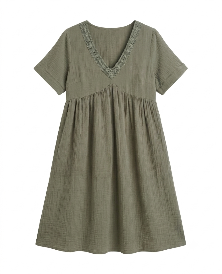 Robe Enola kaki