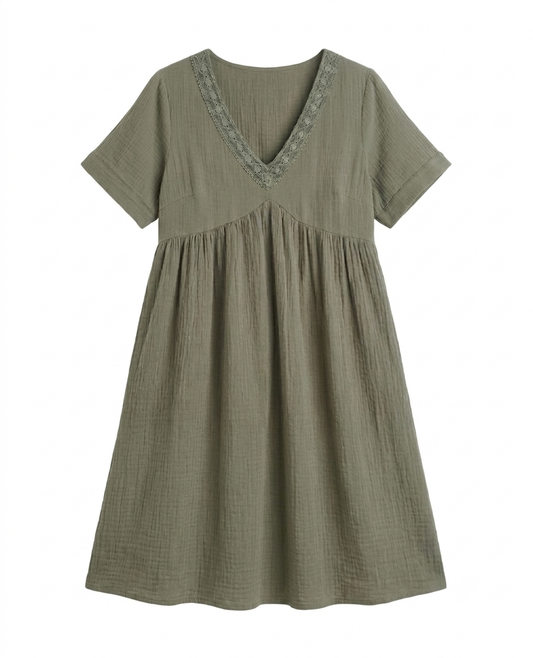 Robe Enola kaki