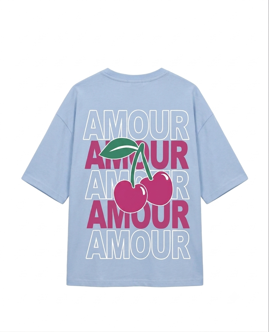 T-shirt Amour bleu